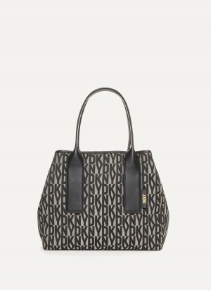 Black Dkny Grayson Large Women's Tote Bags | Z8963986