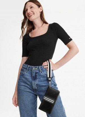 Black Dkny Prospect Continental Zip Women's Wallets | H8173297
