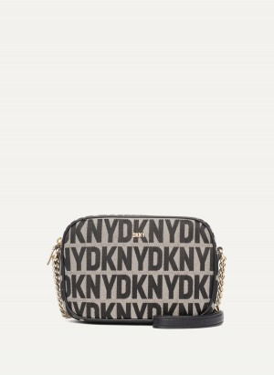 Black Dkny Sara Camera Women's Crossbody Bags | Y5366214