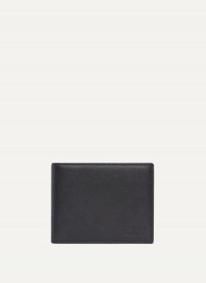 Black Dkny Side Fold Men's Wallets | T8115915