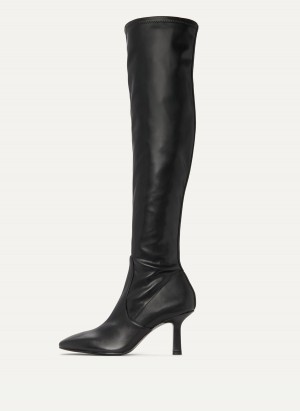 Black Dkny Tall Stretch Women's Boots | I8690246