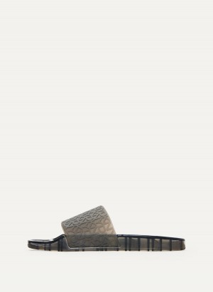 Black Dkny Tinzli Jellys Women's Slides | P6977686