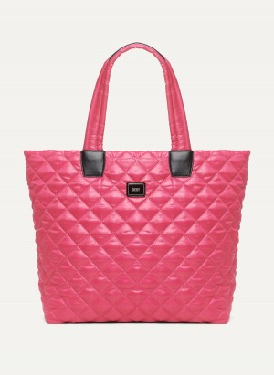 Pink Dkny Maya Women's Tote Bags | N0953356