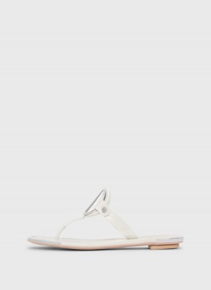 White Dkny Hartford Women's Sandals | S0251295