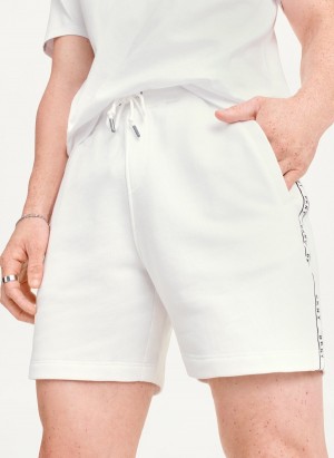 White Dkny Tenniss Men's Shorts | X0600827