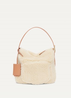 White Dkny The Optimist Small Sherpa Women's Crossbody Bags | X5845747