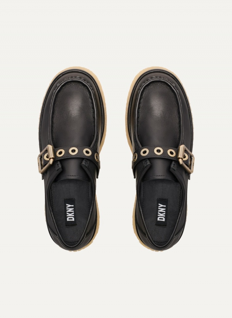 Black Dkny Autumn Women's Loafers | K7901274