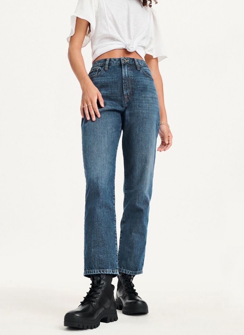 Black Dkny Broome High Rise Vintage Women's Jeans | H3768050
