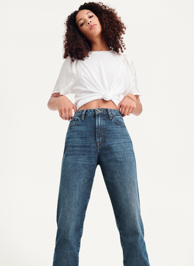 Black Dkny Broome High Rise Vintage Women's Jeans | H3768050