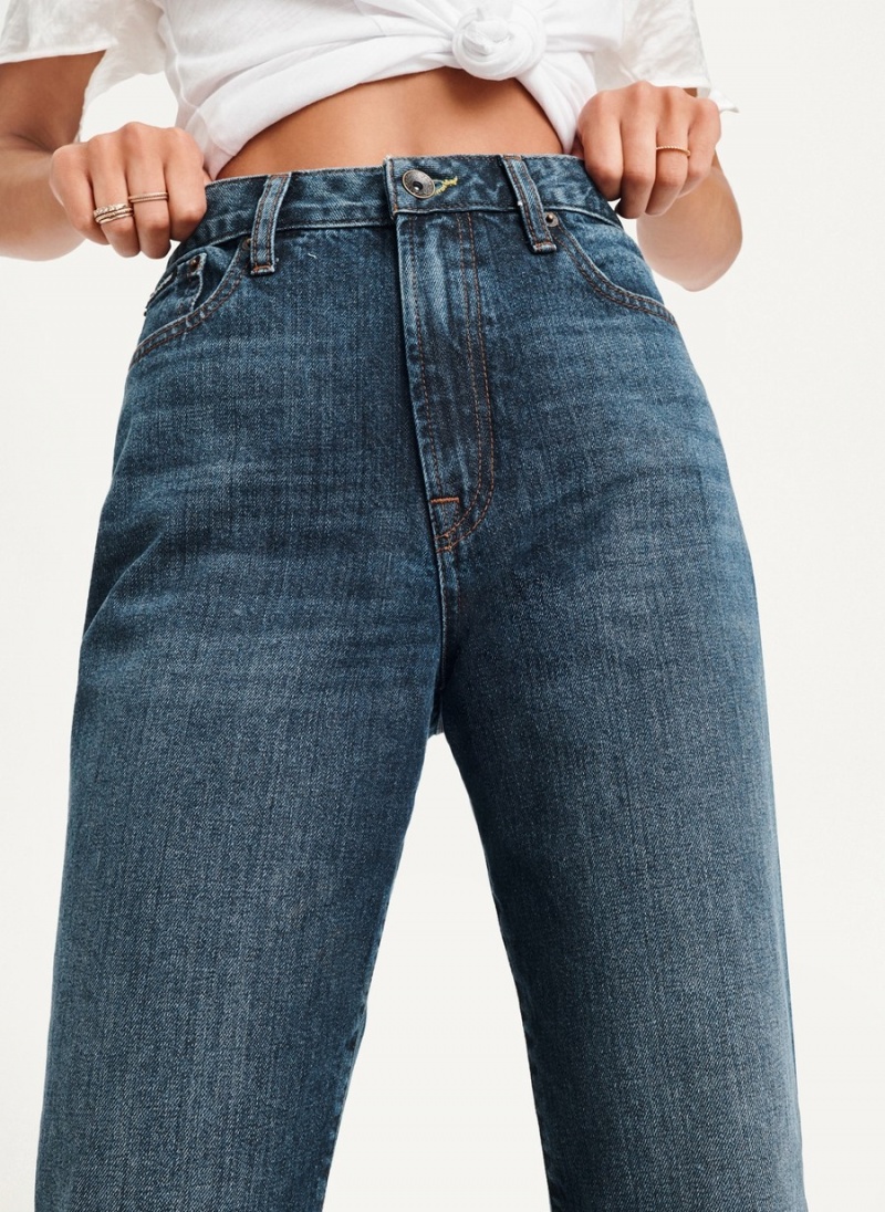 Black Dkny Broome High Rise Vintage Women's Jeans | H3768050
