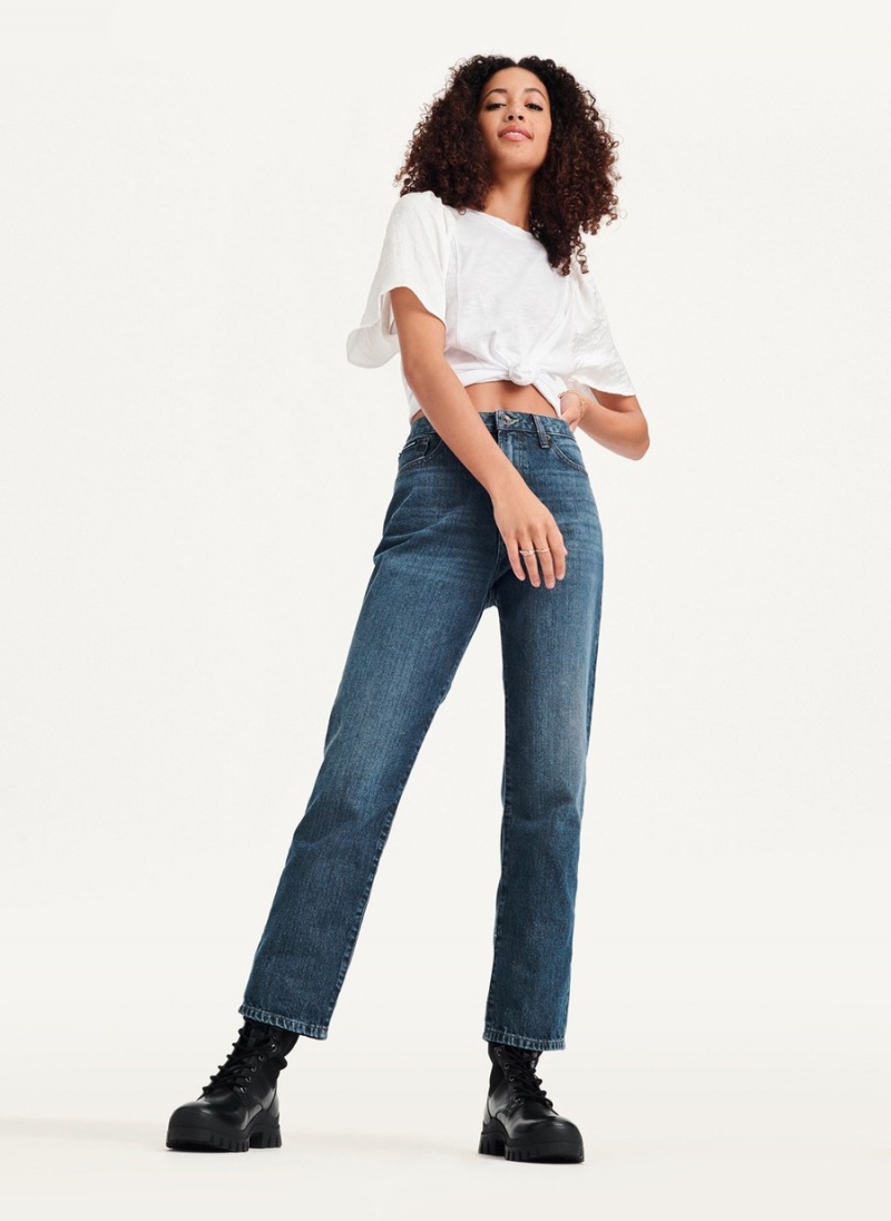 Black Dkny Broome High Rise Vintage Women\'s Jeans | H3768050