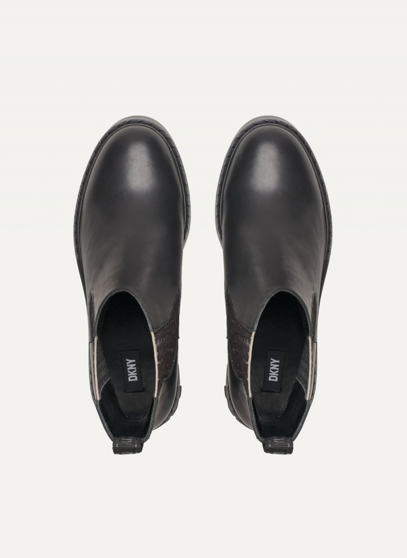 Black Dkny Charlotte Women's Chelsea Boots | W0399551