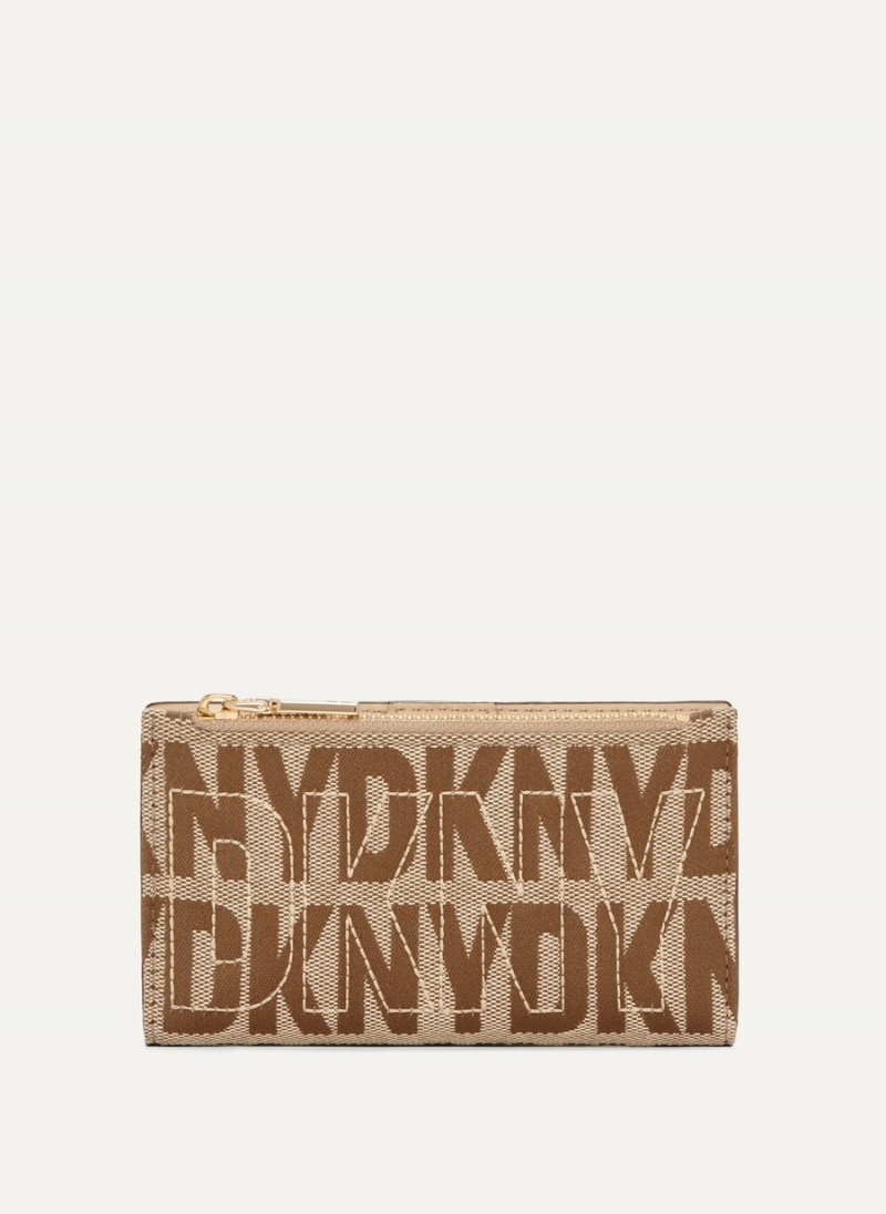 Black Dkny Elsa Bifold Women's Card Holder | J1398985