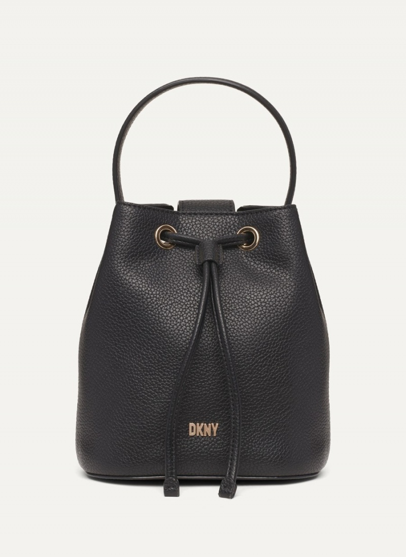 Black Dkny Inessa Women\'s Bucket Bags | V8953866