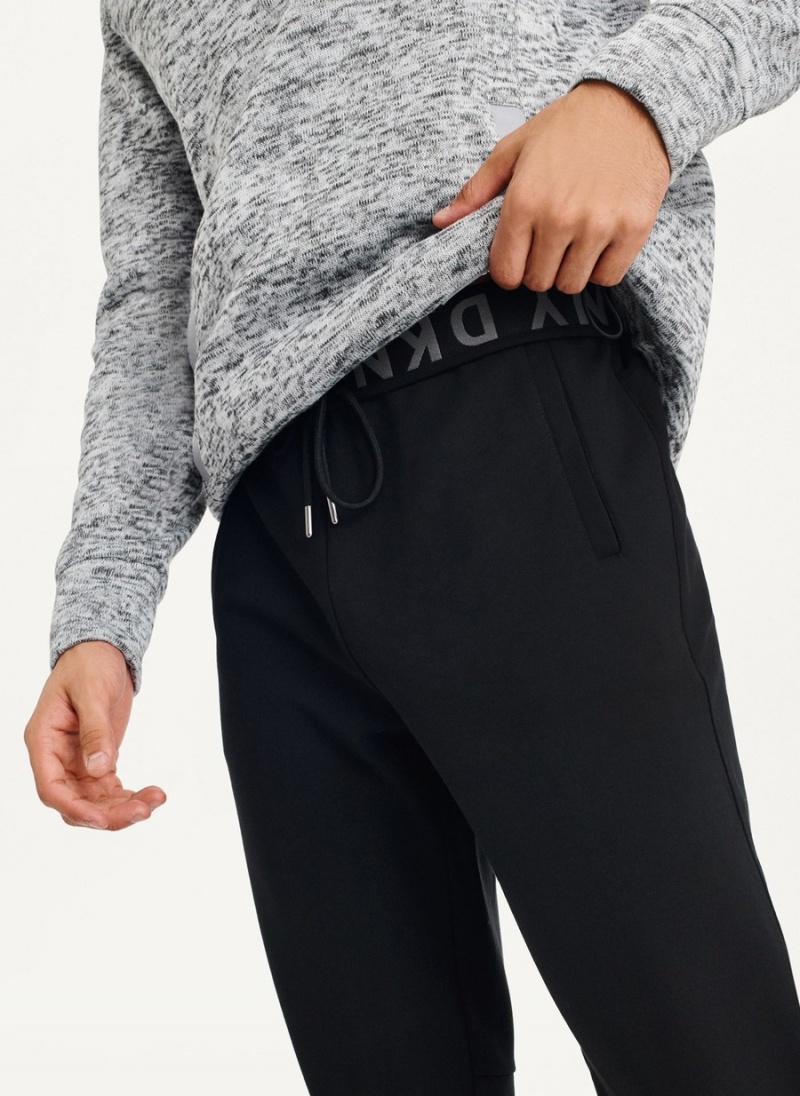 Black Dkny Logo Waistband Men's Jogger | U7539838
