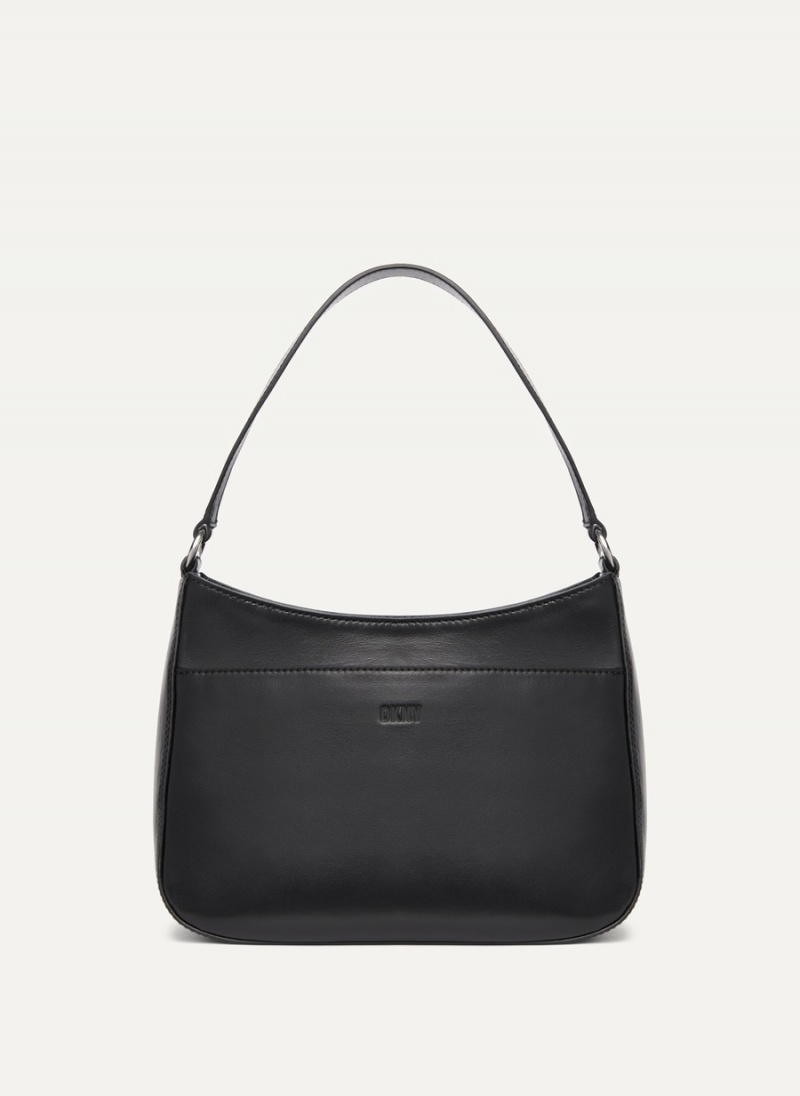Black Dkny Medium Women\'s Shoulder Bags | R3588839