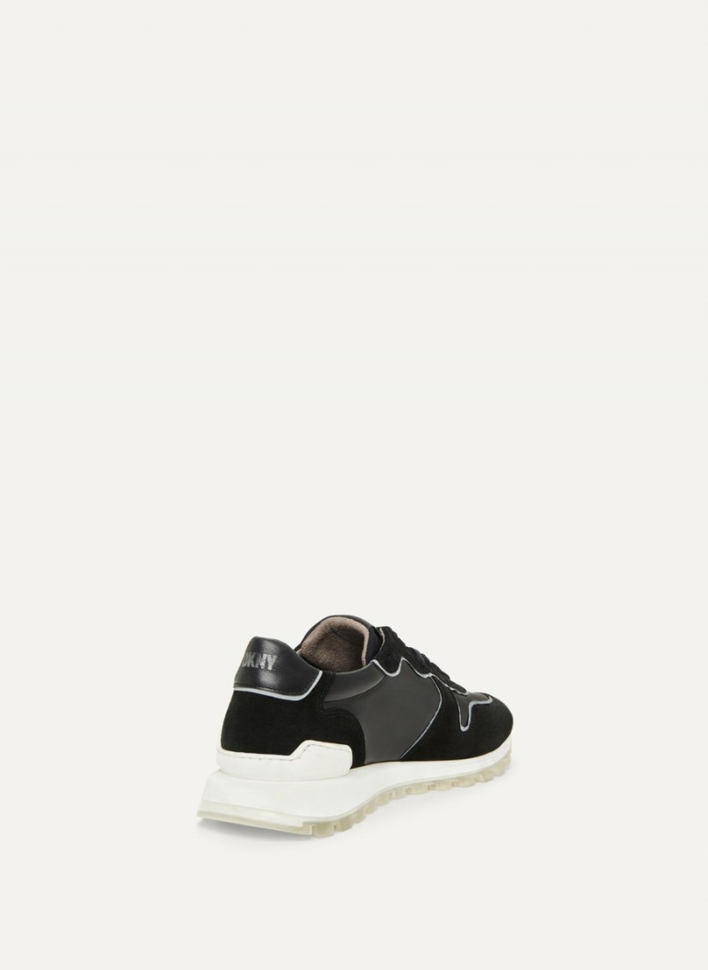 Black Dkny Runner Men's Sneakers | I9905260