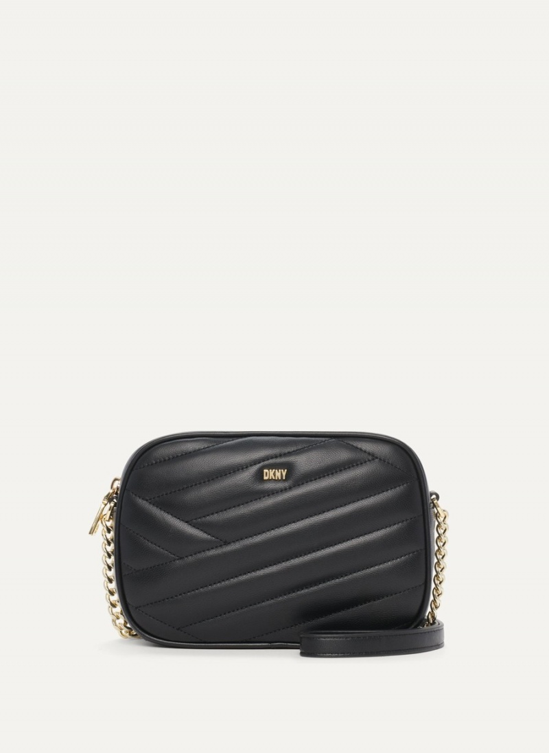 Black Dkny Sara Camera Women\'s Crossbody Bags | K9701882