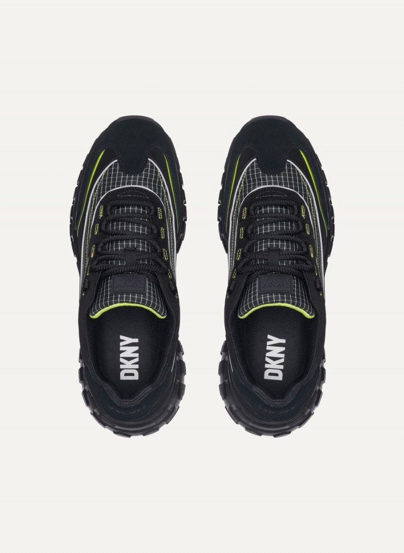Black Dkny Trekking Men's Sneakers | O1737198