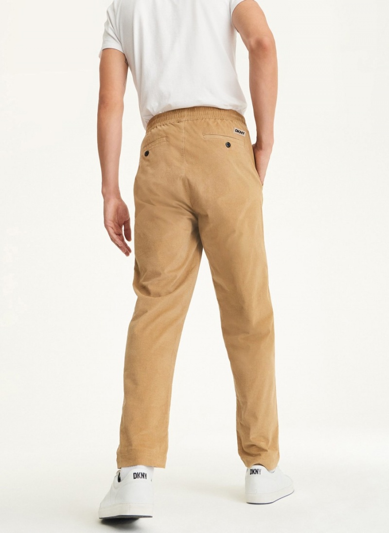 Brown Dkny Pincord Men's Jogger | E9251418