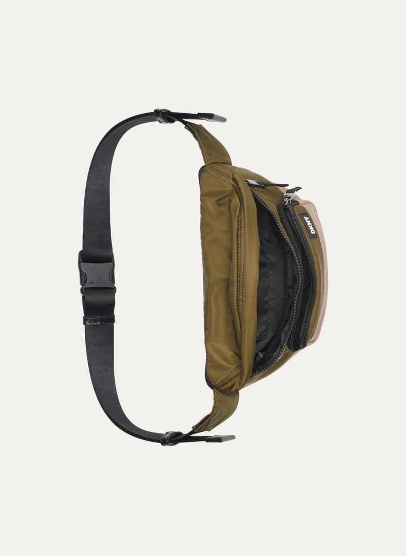 Olive Dkny Colorblock Men's Belt Bags | V8240767