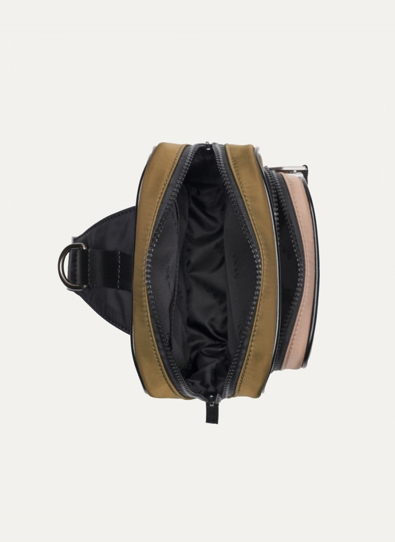 Olive Dkny Colorblock Sling Men's Shoulder Bags | B0766367
