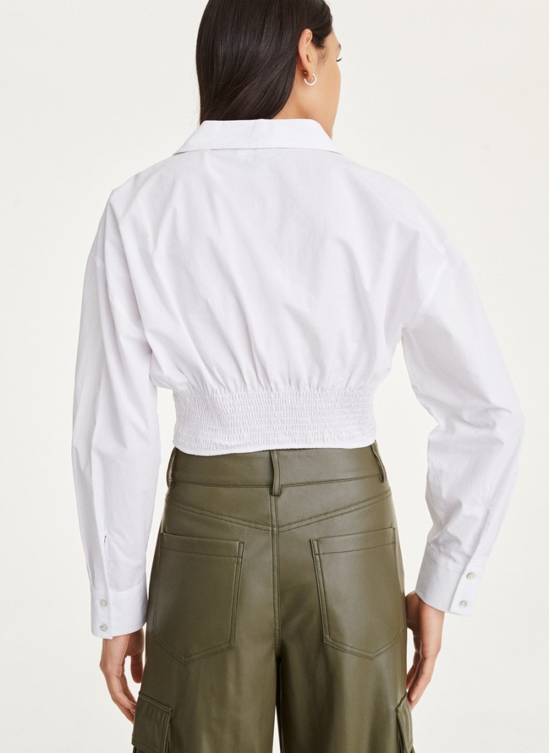 White Dkny Corset Women's Shirts | Y9970720